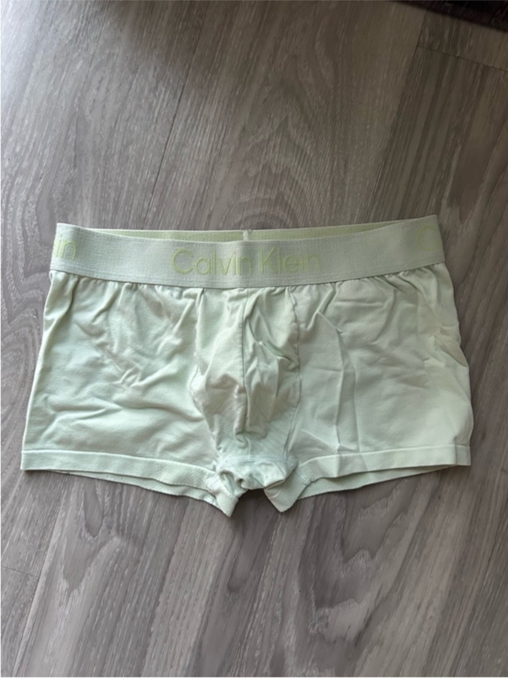 Calvin Klein | Microfiber Tech Low Rise Trunk in Lime Cream (Small) - Picture 3 of 15